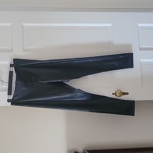 Aqua faux leather pant in size large
